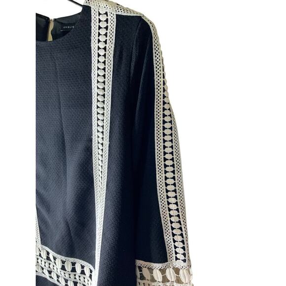 English Factory Dress Women's Size Small Embroidered Accent Style A-Line - Picture 10 of 13